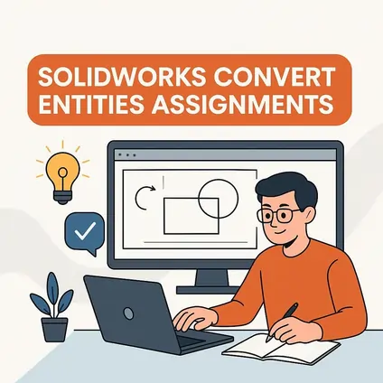 how to solve solidworks convert entities assignments